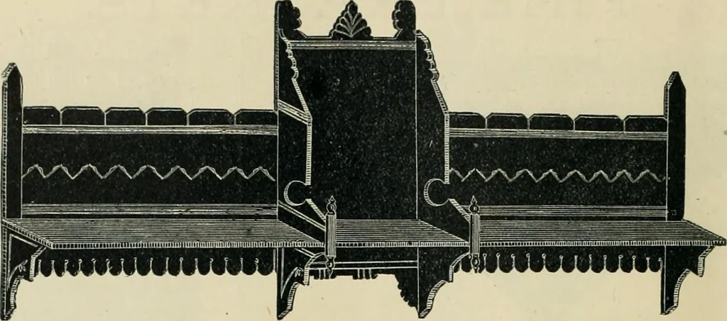 An illustration from Mouldings, mirrors, pictures and frames., 1884, leaf 197