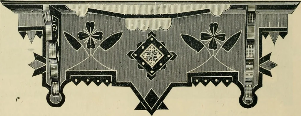 An illustration from Mouldings, mirrors, pictures and frames., 1884, leaf 197