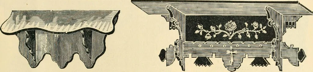 An illustration from Mouldings, mirrors, pictures and frames., 1884, leaf 198