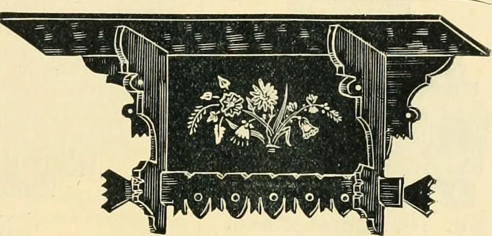 An illustration from Mouldings, mirrors, pictures and frames., 1884, leaf 198