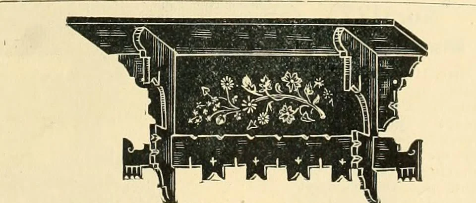 An illustration from Mouldings, mirrors, pictures and frames., 1884, leaf 198