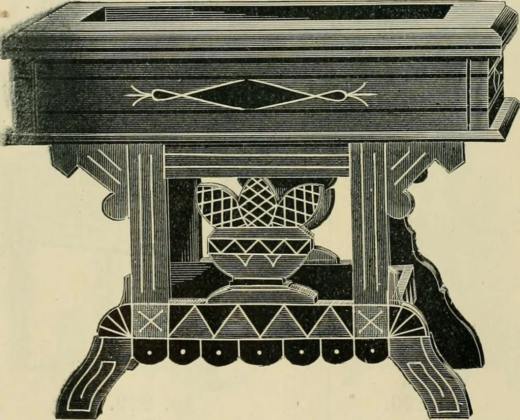 An illustration from Mouldings, mirrors, pictures and frames., 1884, leaf 203