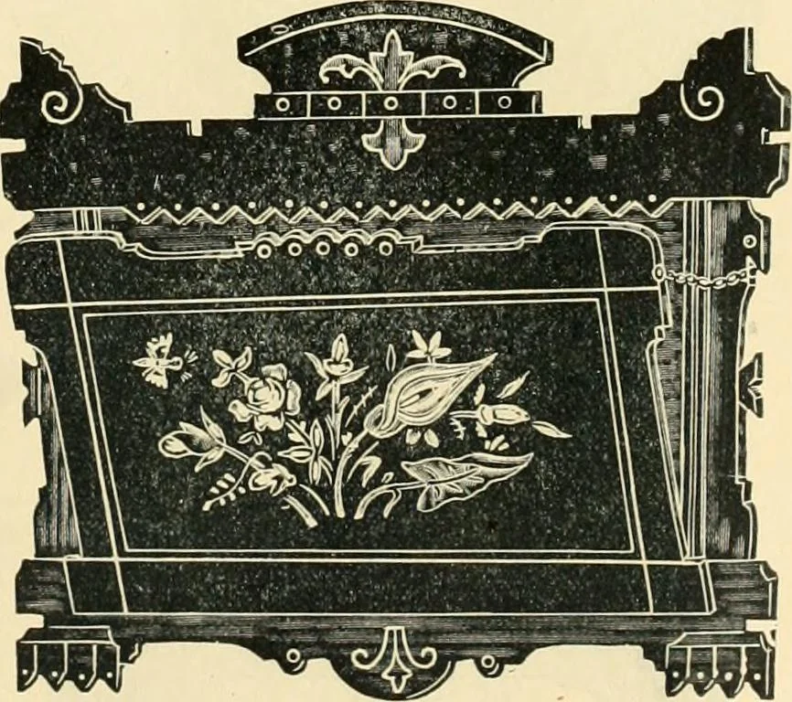 An illustration from Mouldings, mirrors, pictures and frames., 1884, leaf 206
