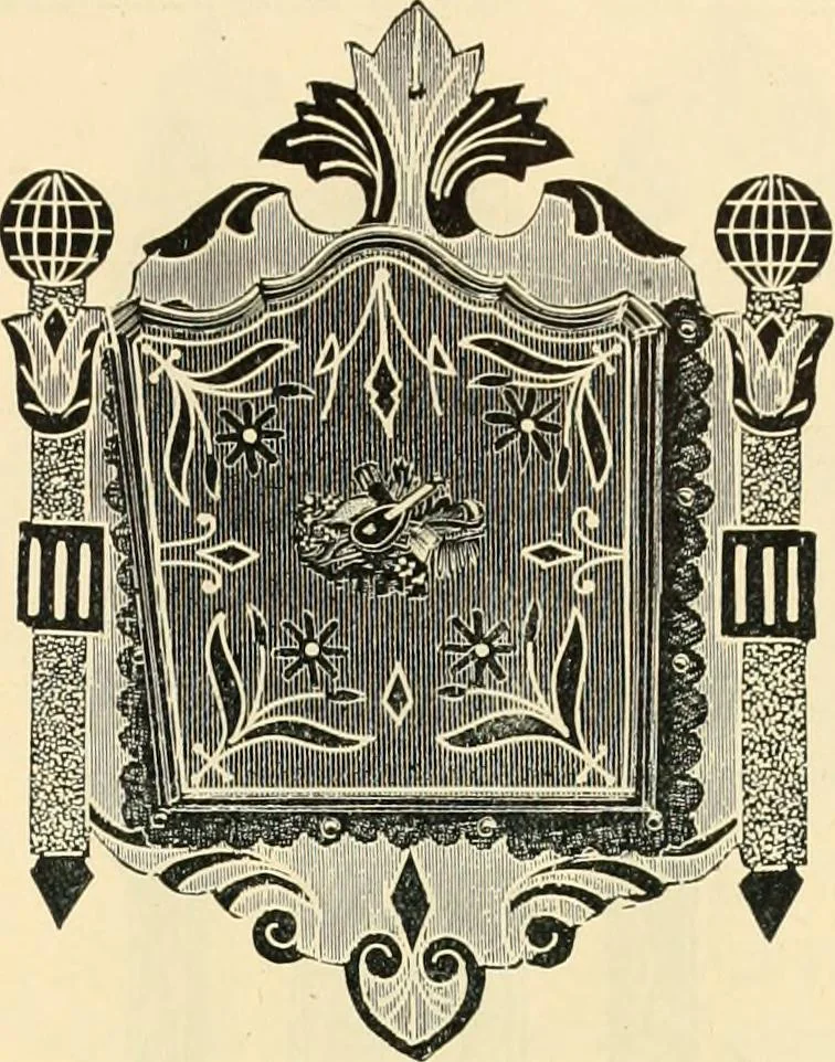 An illustration from Mouldings, mirrors, pictures and frames., 1884, leaf 208