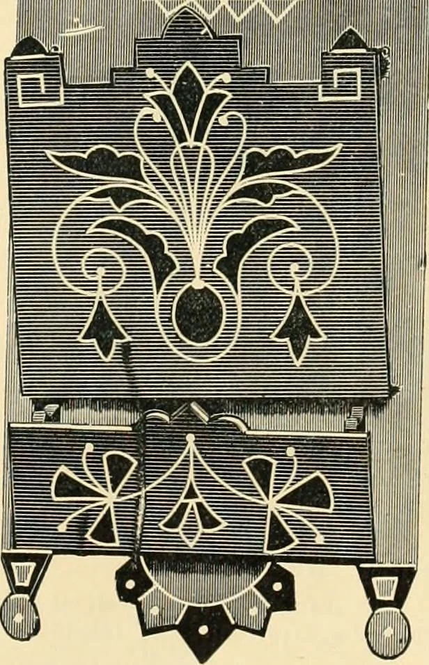 An illustration from Mouldings, mirrors, pictures and frames., 1884, leaf 208