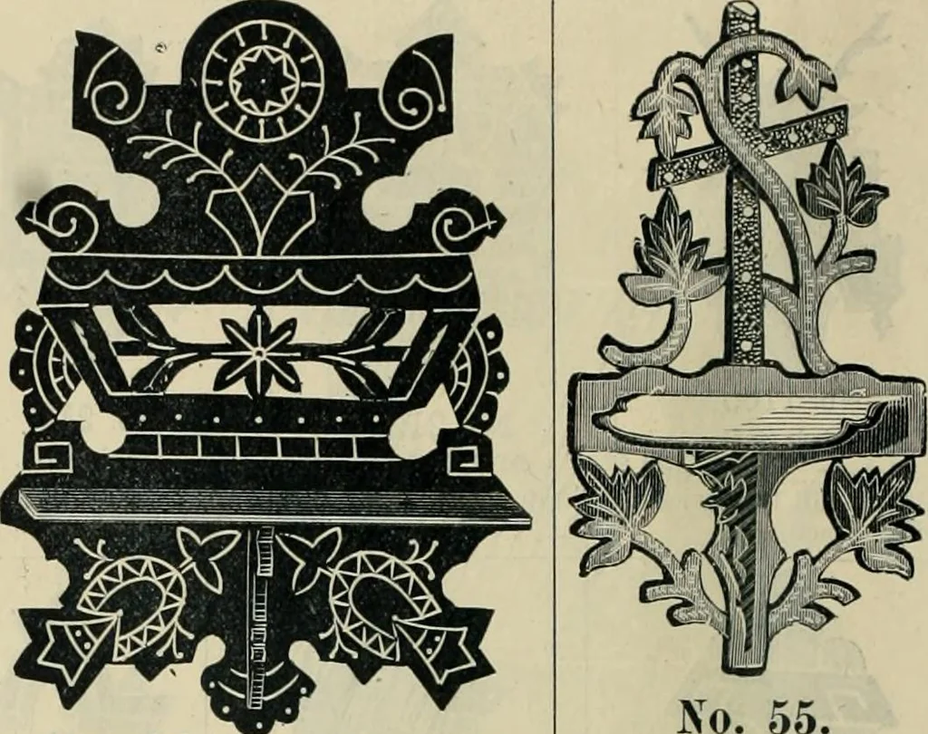 An illustration from Mouldings, mirrors, pictures and frames., 1884, leaf 213