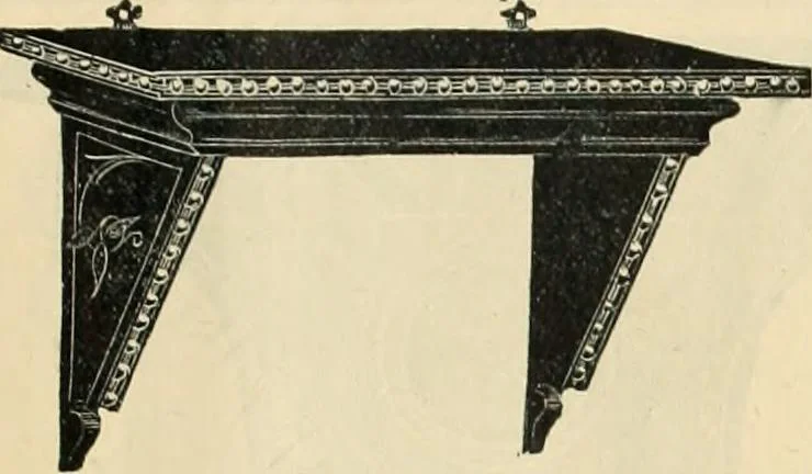 An illustration from Mouldings, mirrors, pictures and frames., 1884, leaf 214