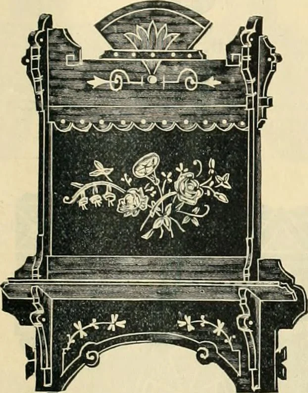 An illustration from Mouldings, mirrors, pictures and frames., 1884, leaf 214