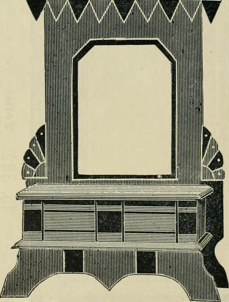 An illustration from Mouldings, mirrors, pictures and frames., 1884, leaf 215