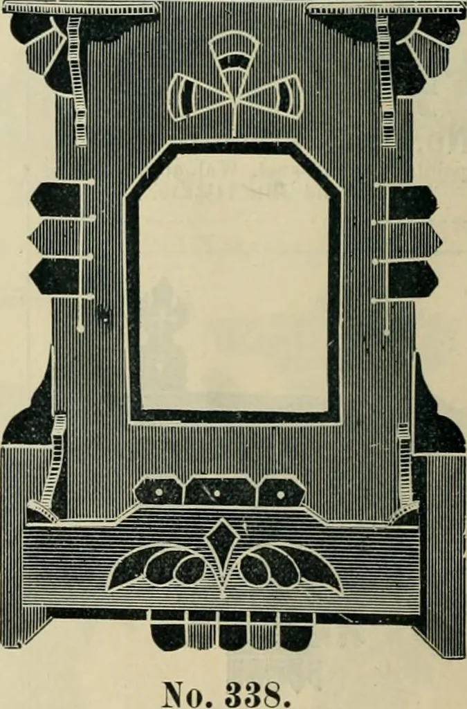 An illustration from Mouldings, mirrors, pictures and frames., 1884, leaf 215