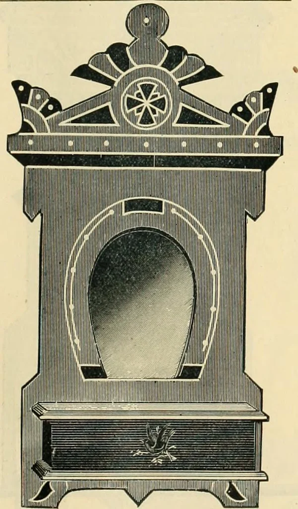 An illustration from Mouldings, mirrors, pictures and frames., 1884, leaf 216