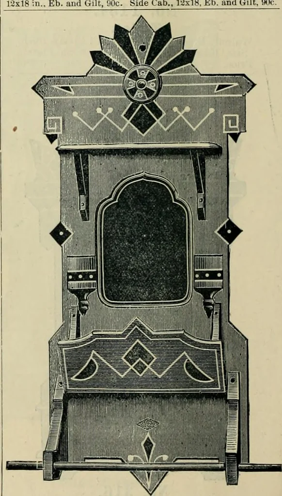 An illustration from Mouldings, mirrors, pictures and frames., 1884, leaf 217