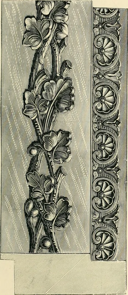 An illustration from Mouldings, mirrors, pictures and frames., 1884, leaf 28