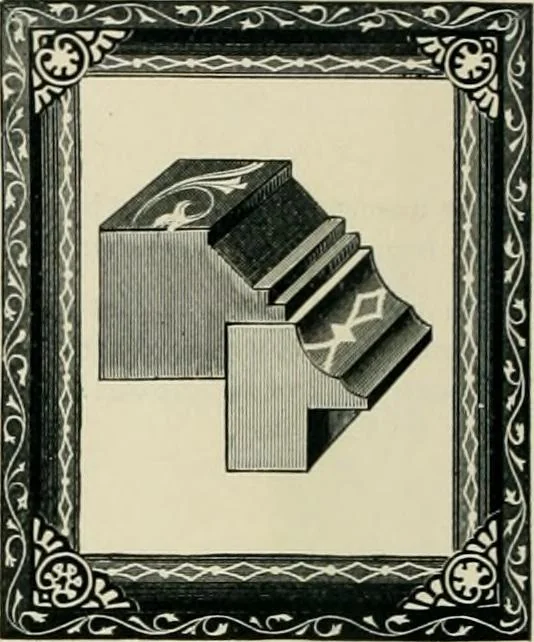 An illustration from Mouldings, mirrors, pictures and frames., 1884, leaf 37