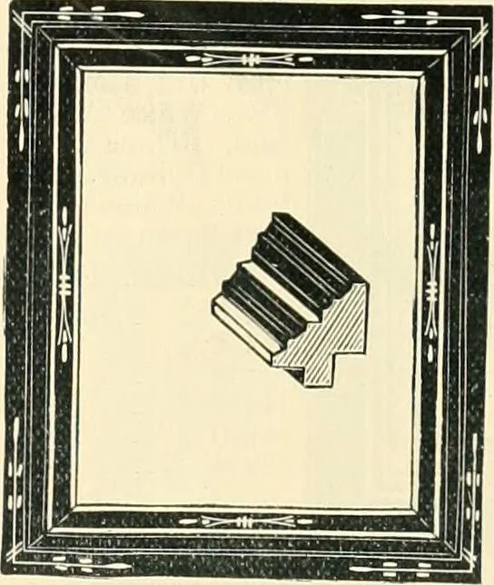 An illustration from Mouldings, mirrors, pictures and frames., 1884, leaf 38
