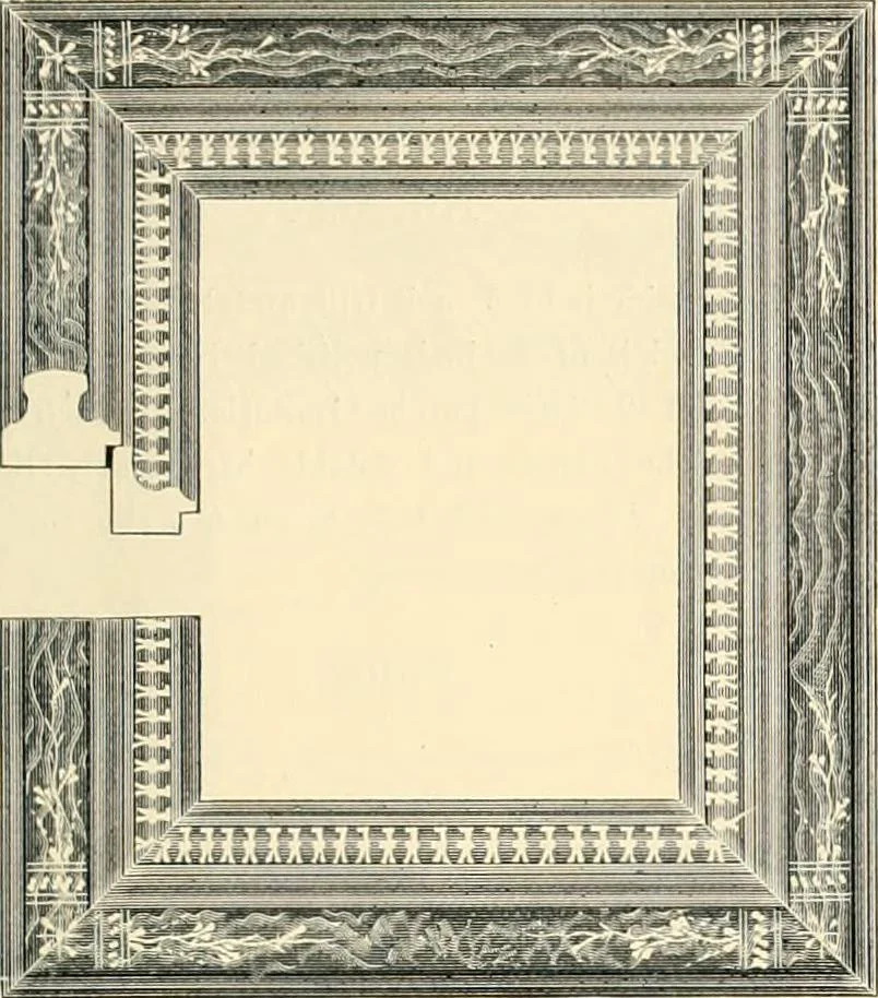 An illustration from Mouldings, mirrors, pictures and frames., 1884, leaf 40