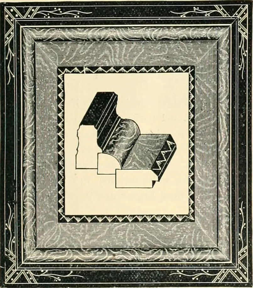 An illustration from Mouldings, mirrors, pictures and frames., 1884, leaf 40
