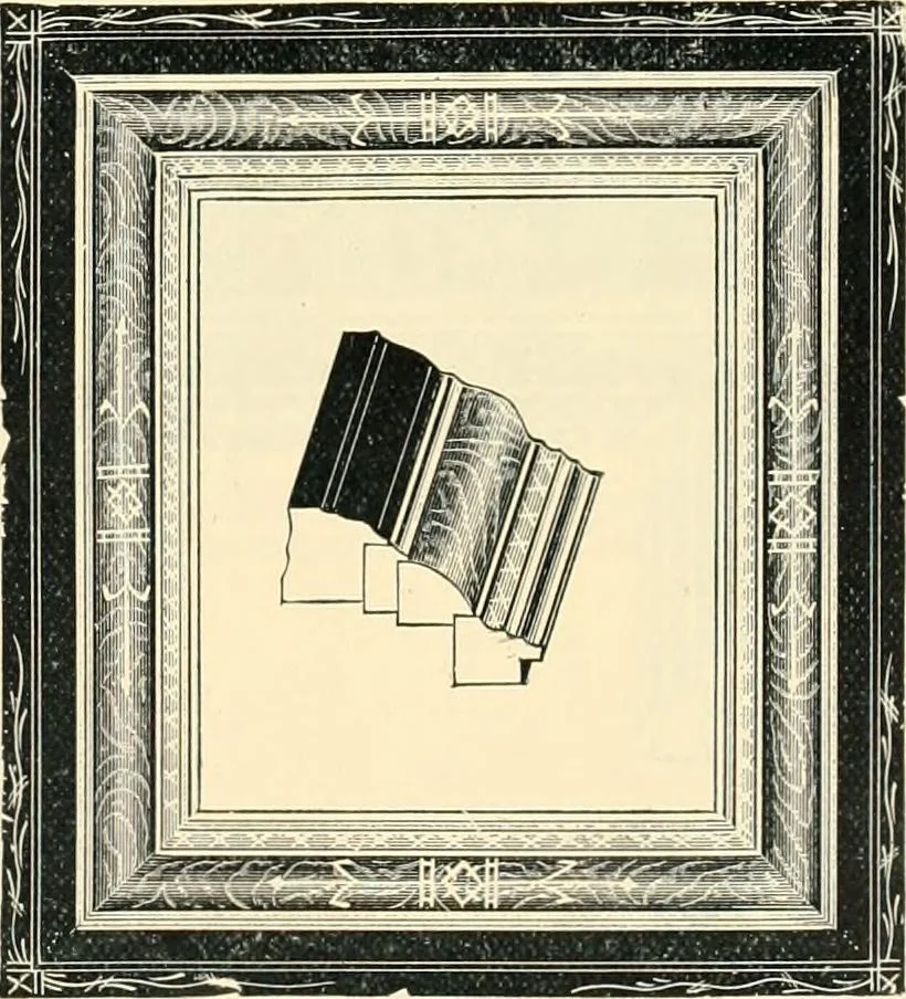 An illustration from Mouldings, mirrors, pictures and frames., 1884, leaf 40