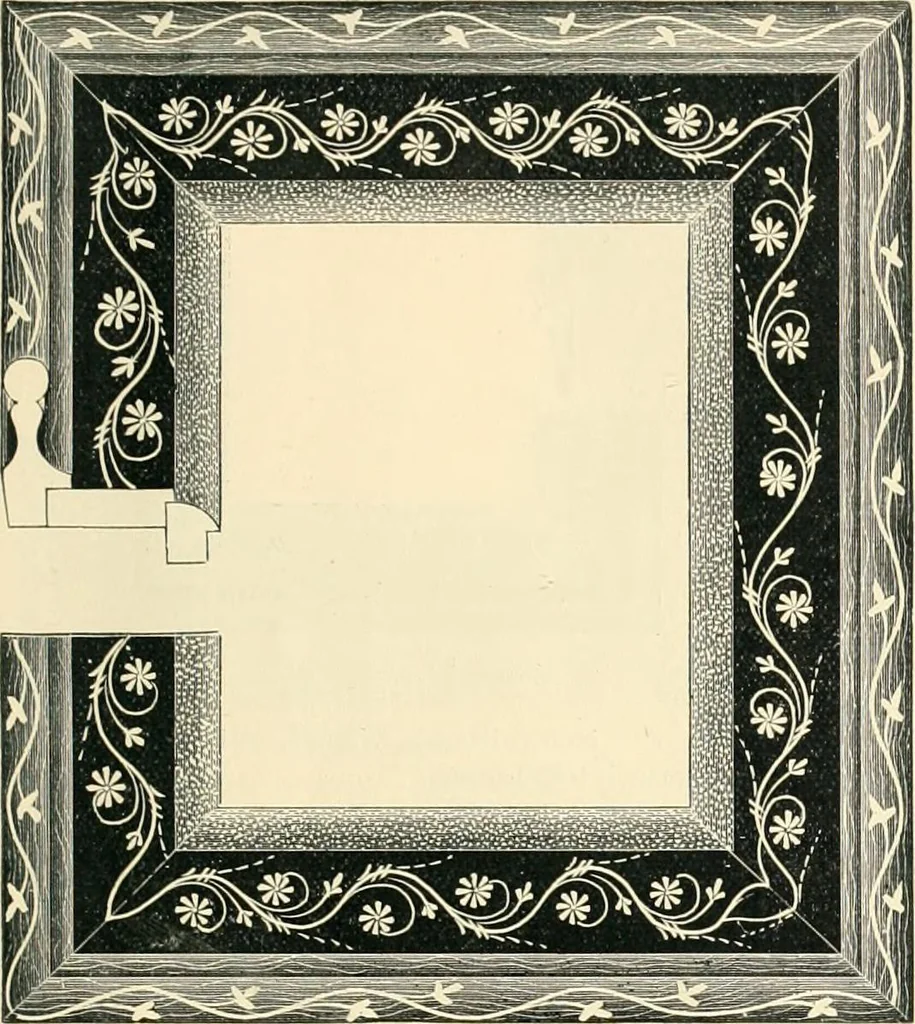 An illustration from Mouldings, mirrors, pictures and frames., 1884, leaf 42