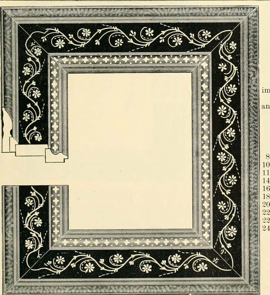 An illustration from Mouldings, mirrors, pictures and frames., 1884, leaf 42