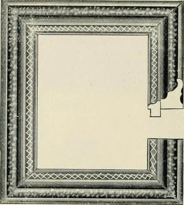 An illustration from Mouldings, mirrors, pictures and frames., 1884, leaf 43