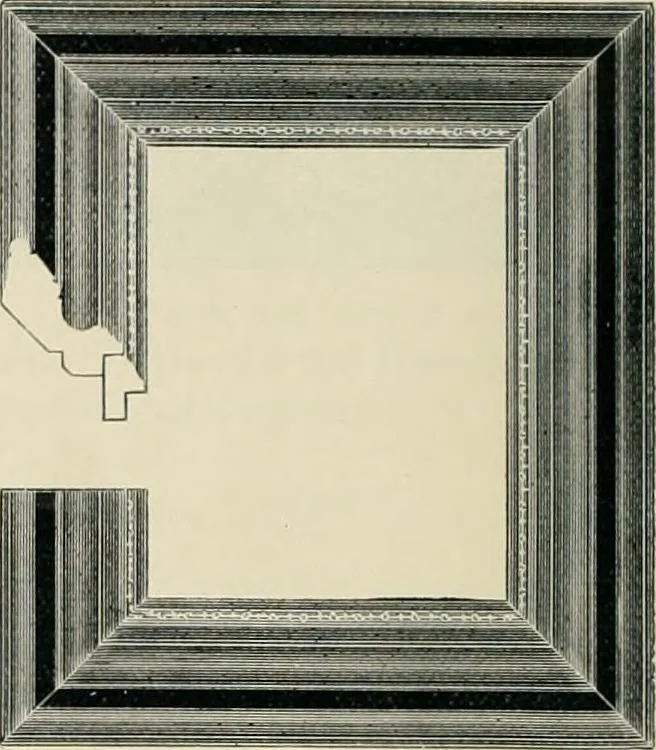An illustration from Mouldings, mirrors, pictures and frames., 1884, leaf 43