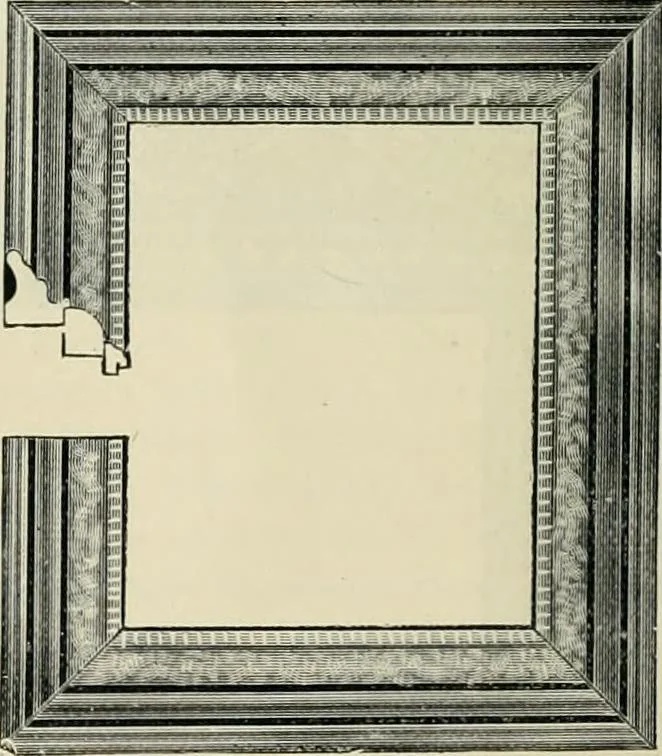 An illustration from Mouldings, mirrors, pictures and frames., 1884, leaf 43