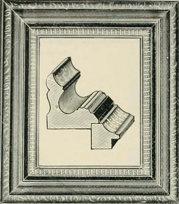 An illustration from Mouldings, mirrors, pictures and frames., 1884, leaf 45