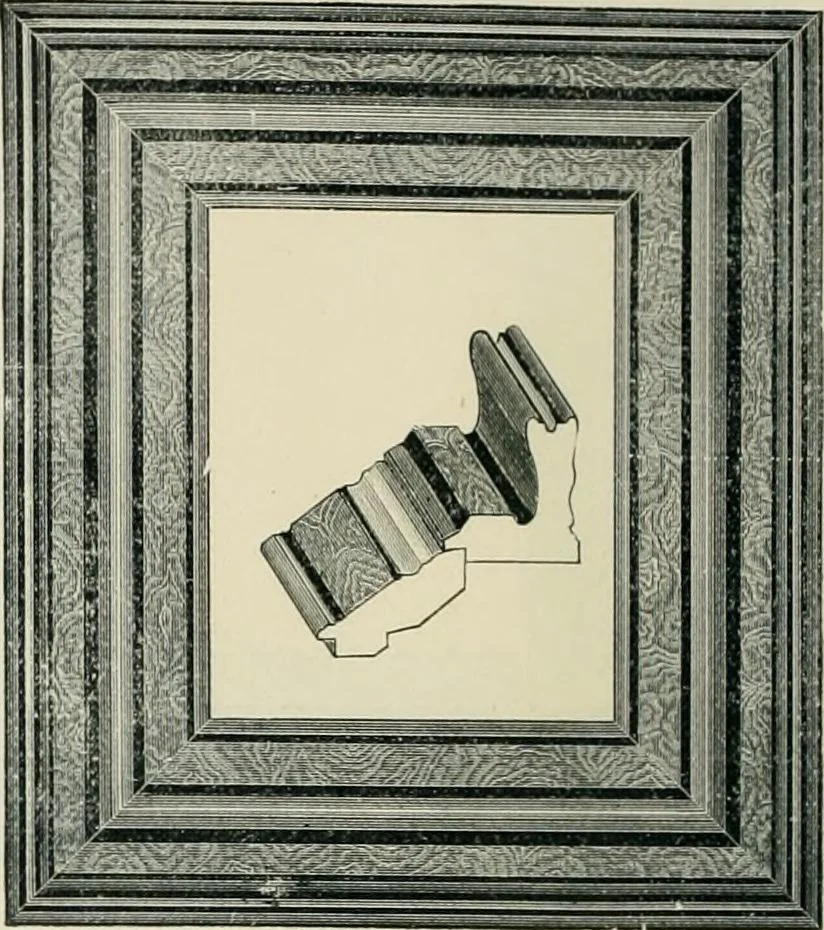 An illustration from Mouldings, mirrors, pictures and frames., 1884, leaf 45