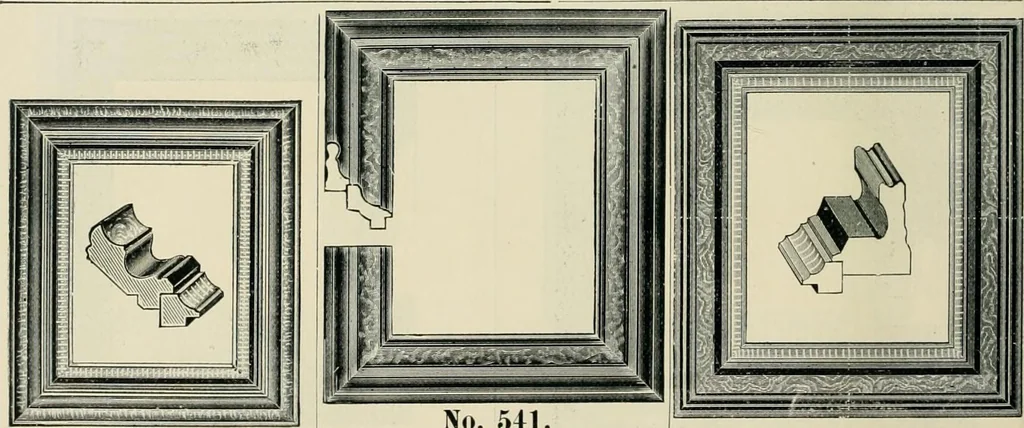 An illustration from Mouldings, mirrors, pictures and frames., 1884, leaf 45