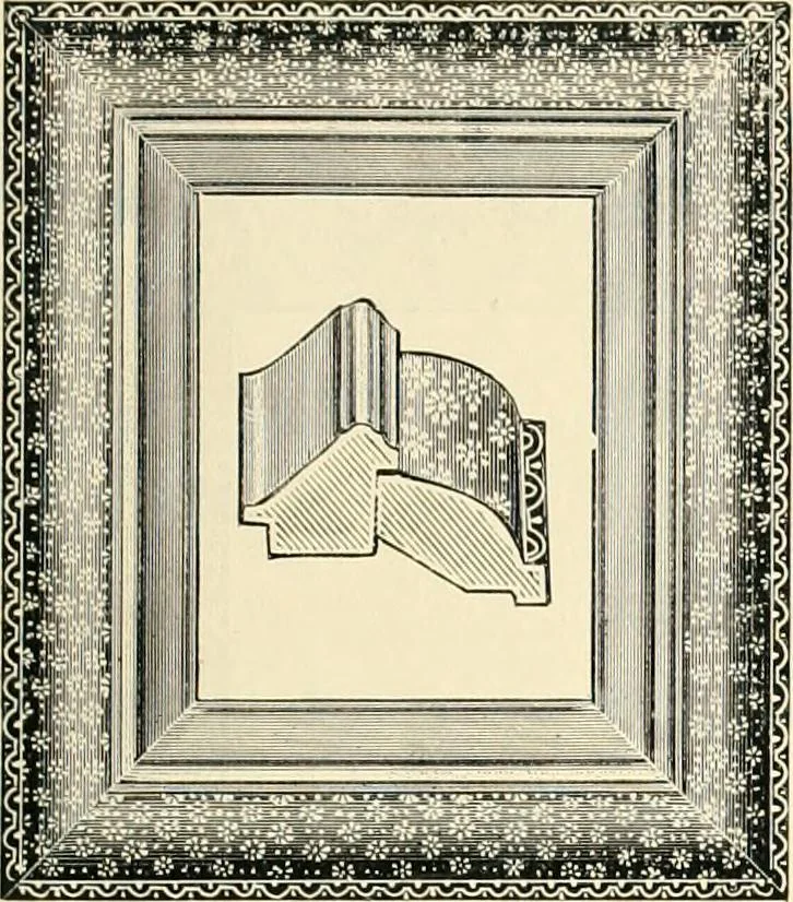 An illustration from Mouldings, mirrors, pictures and frames., 1884, leaf 50