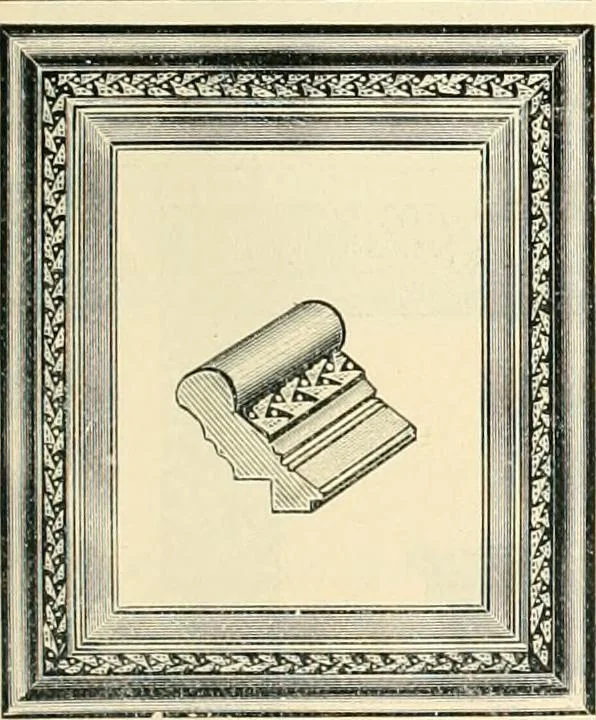 An illustration from Mouldings, mirrors, pictures and frames., 1884, leaf 50