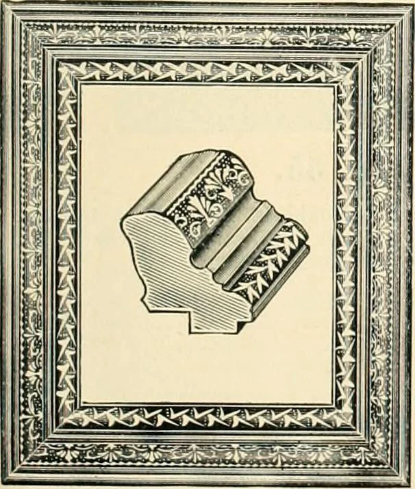 An illustration from Mouldings, mirrors, pictures and frames., 1884, leaf 50