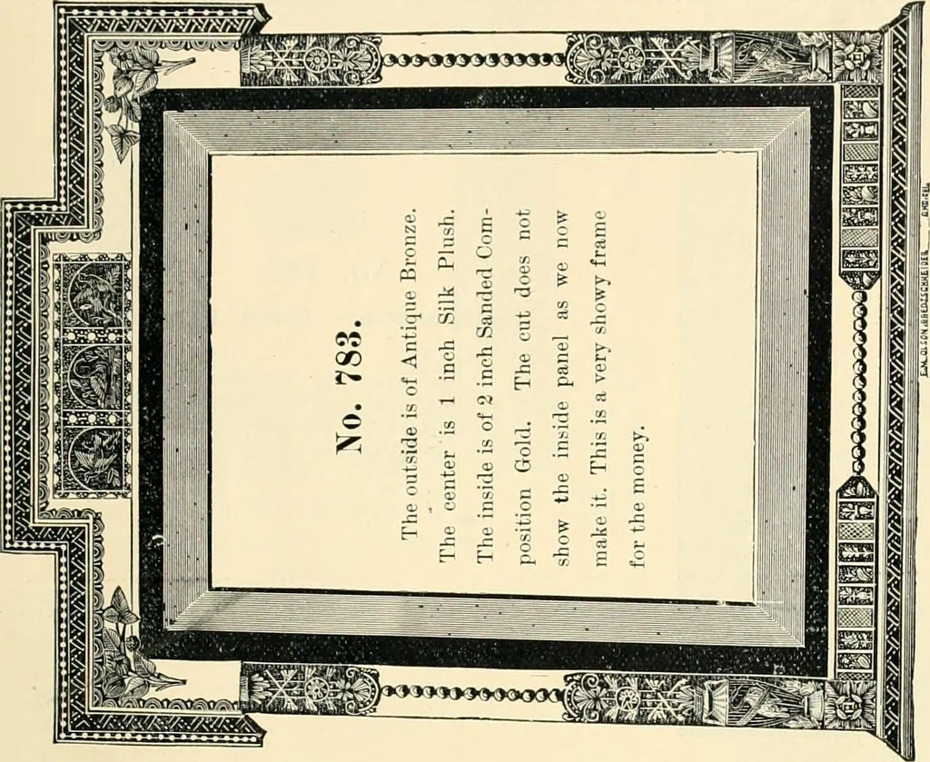 An illustration from Mouldings, mirrors, pictures and frames., 1884, leaf 54