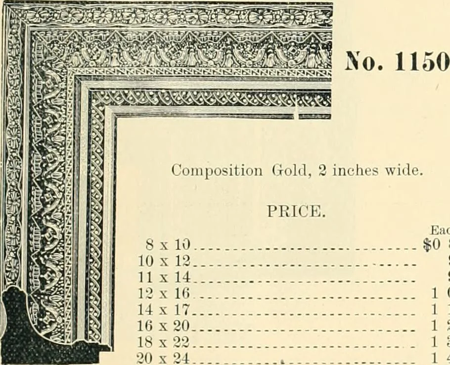 An illustration from Mouldings, mirrors, pictures and frames., 1884, leaf 58