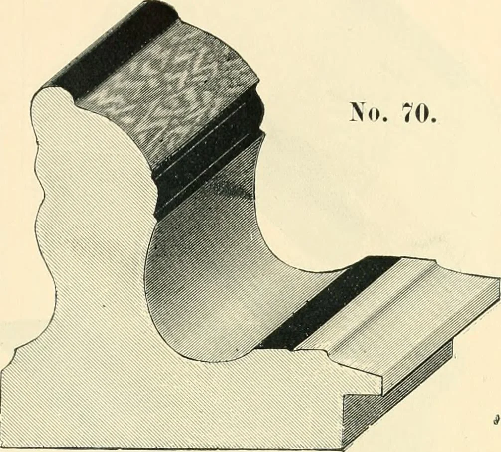 An illustration from Mouldings, mirrors, pictures and frames., 1884, leaf 6