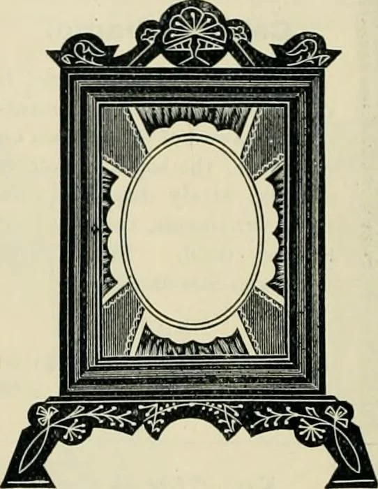 An illustration from Mouldings, mirrors, pictures and frames., 1884, leaf 79