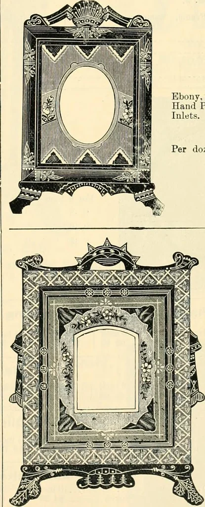 An illustration from Mouldings, mirrors, pictures and frames., 1884, leaf 80
