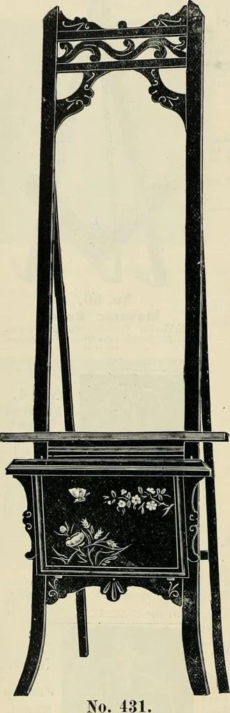 An illustration from Mouldings, mirrors, pictures and frames., 1884, leaf 83