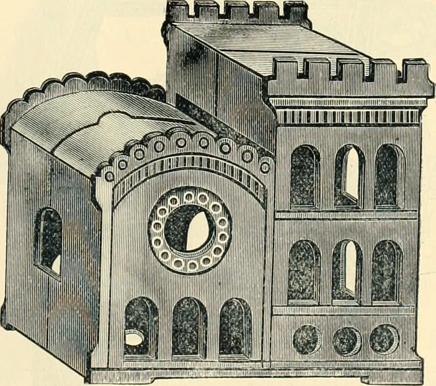An illustration from Mouldings, mirrors, pictures and frames., 1884, leaf 98