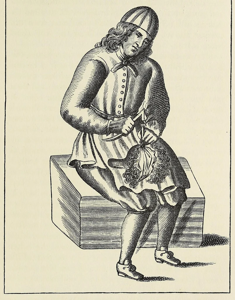 An illustration from Moxon's Mechanick exercises; or, The doctrine of handy-works applied to the art of printing; a literal reprint in two volumes of the first edition published in the year 1683, 1896, leaf 135