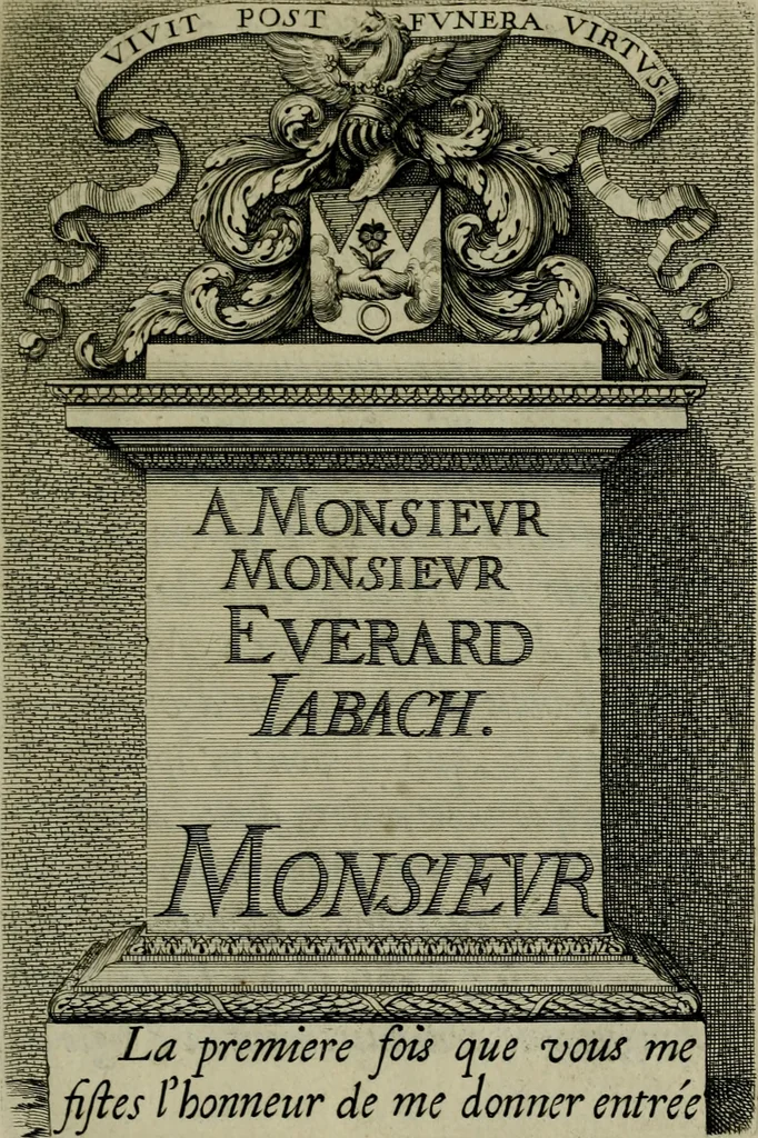 An illustration from Moyen vniuersel de pratiquer la perspective sur les tableaux, ou surfaces irregulieres : ensemble quelques particularitez concernant cet art, & celuy de la graueure en taille-douce, 1653, leaf 8
