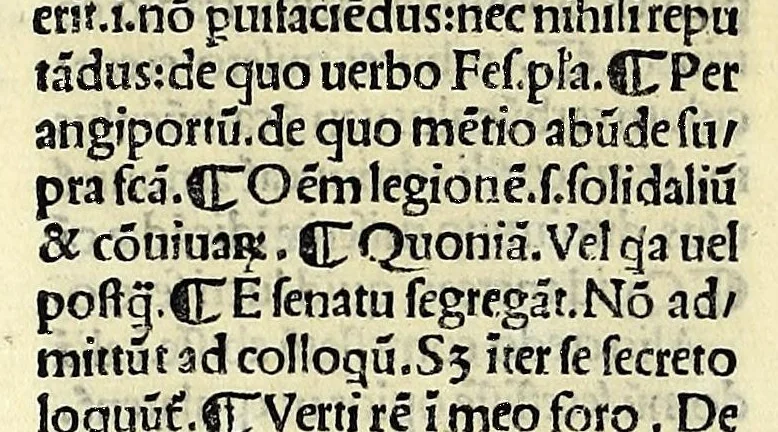 An illustration from M. Plauti linguae latinae principis comoediae XX recens ex collatione multorum codicum : q[ui] tum calamo scripti tum formulis excusi habeba[n]tur singulari diligentia recognitae : item eaedem comoediae o[mn]ibus fere locis co[m]mentationibus ornantur, 1511, leaf 318