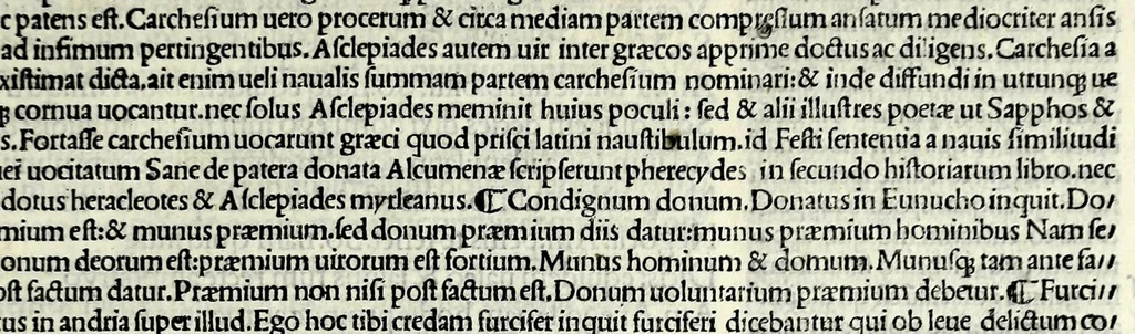 An illustration from M. Plauti linguae latinae principis comoediae XX recens ex collatione multorum codicum : q[ui] tum calamo scripti tum formulis excusi habeba[n]tur singulari diligentia recognitae : item eaedem comoediae o[mn]ibus fere locis co[m]mentationibus ornantur, 1511, leaf 51