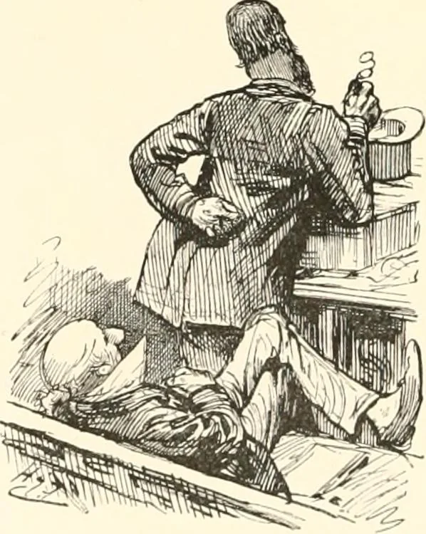 An illustration from M. P.'s in session, from Mr. Punch's parliamentary portrait gallery, 1889, leaf 15