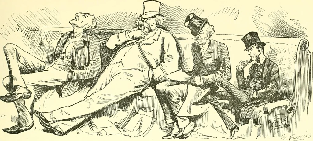 An illustration from M. P.'s in session, from Mr. Punch's parliamentary portrait gallery, 1889, leaf 16