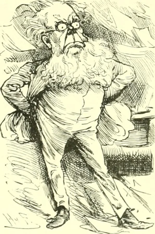 An illustration from M. P.'s in session, from Mr. Punch's parliamentary portrait gallery, 1889, leaf 18