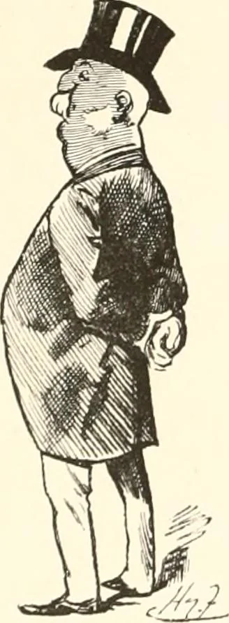 An illustration from M. P.'s in session, from Mr. Punch's parliamentary portrait gallery, 1889, leaf 19