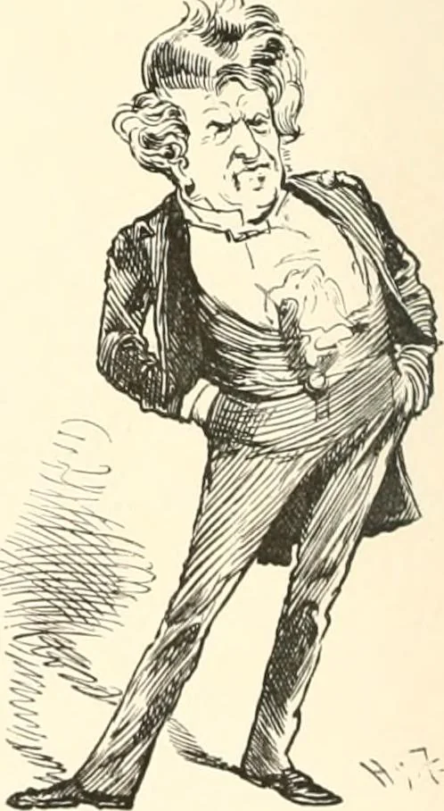 An illustration from M. P.'s in session, from Mr. Punch's parliamentary portrait gallery, 1889, leaf 19