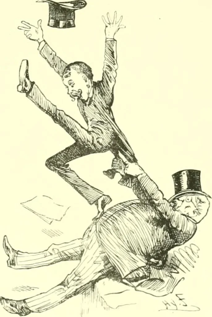 An illustration from M. P.'s in session, from Mr. Punch's parliamentary portrait gallery, 1889, leaf 22
